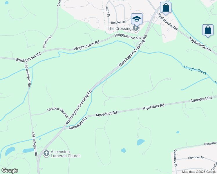 map of restaurants, bars, coffee shops, grocery stores, and more near 3 Stonebridge Crossing Road in Newtown