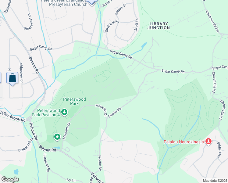 map of restaurants, bars, coffee shops, grocery stores, and more near 113 Meredith Drive in Venetia