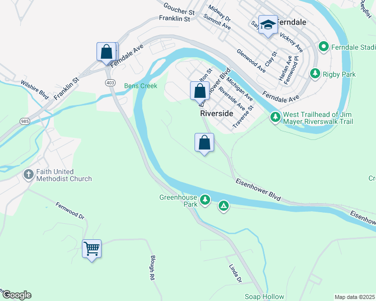 map of restaurants, bars, coffee shops, grocery stores, and more near 298 Neil St in Johnstown