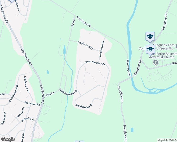 map of restaurants, bars, coffee shops, grocery stores, and more near 3001 Summer Meadow Drive in Douglassville