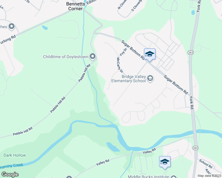 map of restaurants, bars, coffee shops, grocery stores, and more near 537 Norris Drive in Furlong