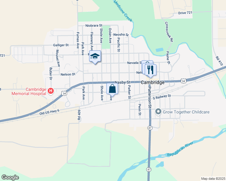 map of restaurants, bars, coffee shops, grocery stores, and more near 503 Dolan Avenue in Cambridge