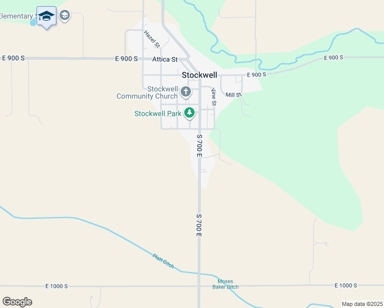 map of restaurants, bars, coffee shops, grocery stores, and more near 9330 South 700 East in Lafayette