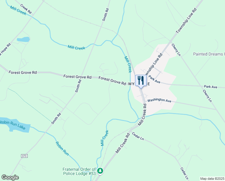 map of restaurants, bars, coffee shops, grocery stores, and more near 4009 Hillcrest Drive in Furlong