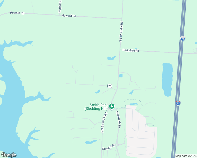 map of restaurants, bars, coffee shops, grocery stores, and more near 6861 Heverlo Road in Sunbury