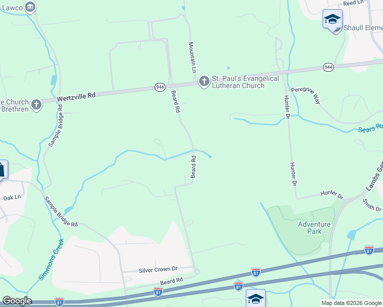 map of restaurants, bars, coffee shops, grocery stores, and more near 92 Beard Road in Enola