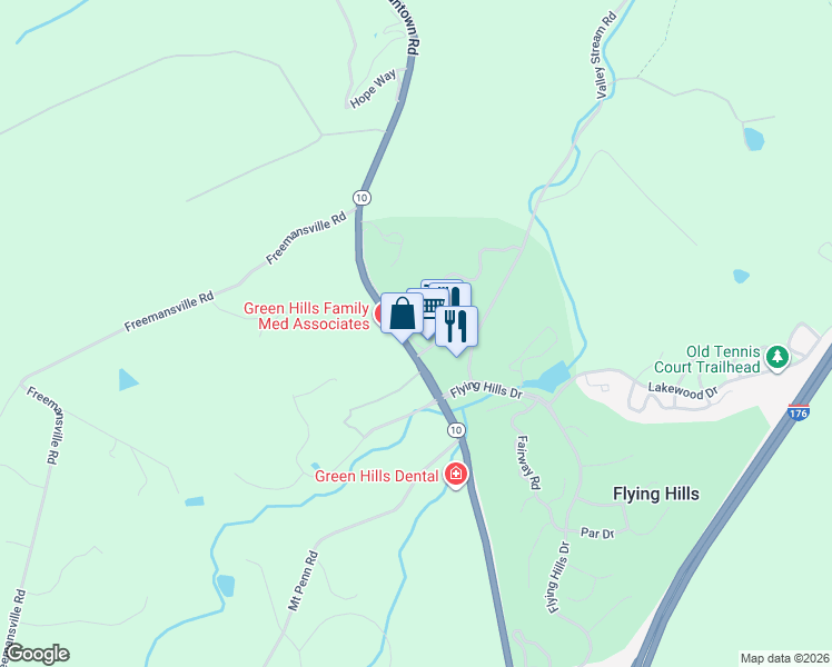 map of restaurants, bars, coffee shops, grocery stores, and more near 1951 Morgantown Road in Reading