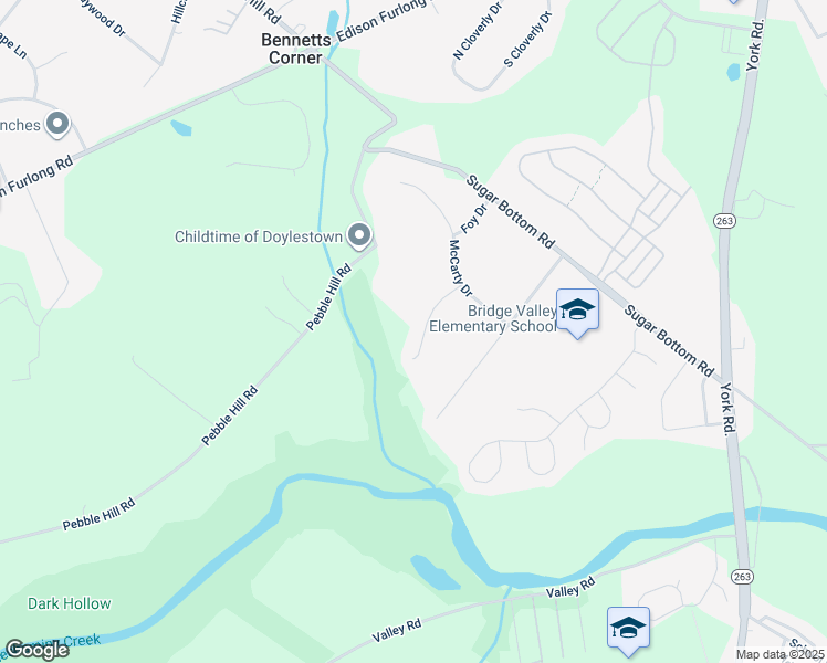 map of restaurants, bars, coffee shops, grocery stores, and more near 541 Norris Drive in Furlong
