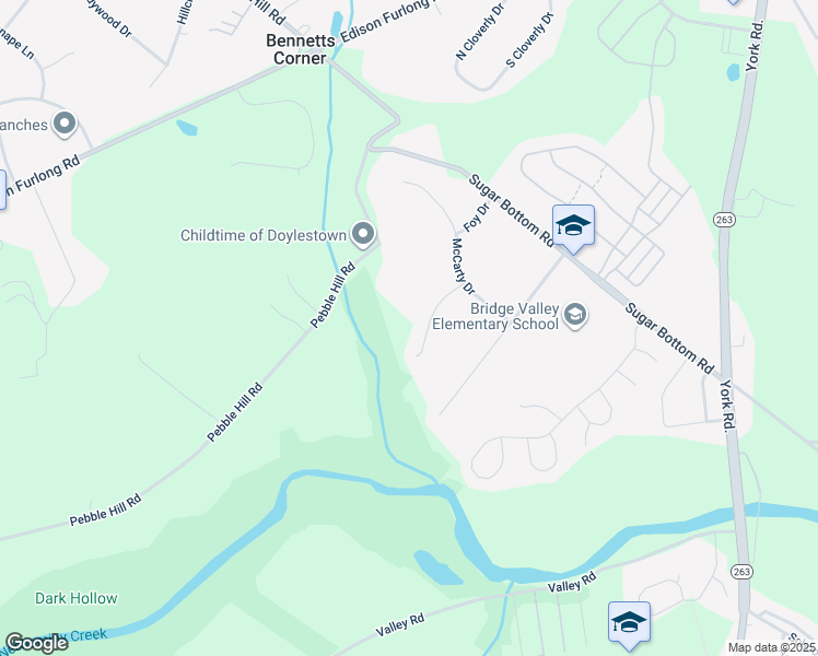 map of restaurants, bars, coffee shops, grocery stores, and more near 541 Norris Drive in Furlong