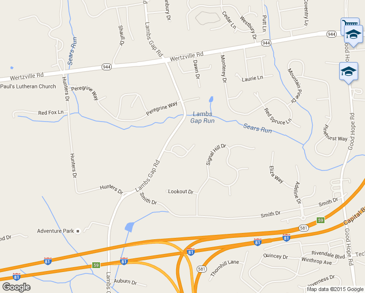 map of restaurants, bars, coffee shops, grocery stores, and more near 1820 Stable Lane in Mechanicsburg