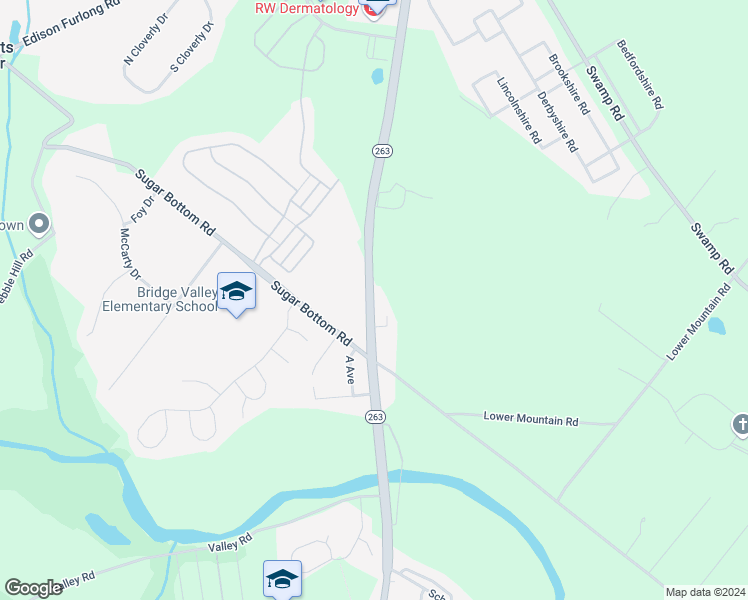 map of restaurants, bars, coffee shops, grocery stores, and more near 3075 York Road in Furlong