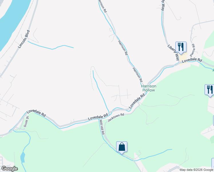 map of restaurants, bars, coffee shops, grocery stores, and more near 117 Fuehrer Road in Elizabeth