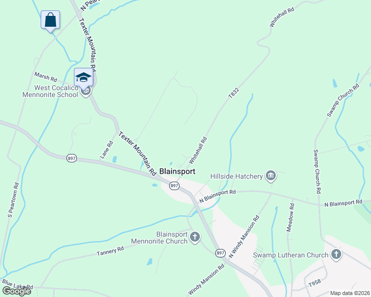 map of restaurants, bars, coffee shops, grocery stores, and more near 115 Whitehall Road in Reinholds