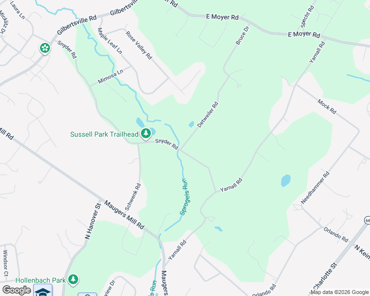 map of restaurants, bars, coffee shops, grocery stores, and more near 337 Snyder Road in Pottstown