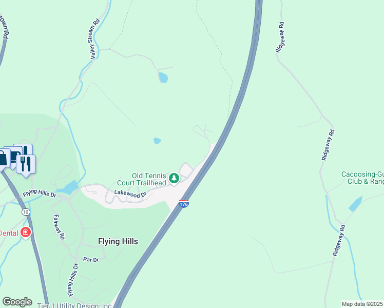 map of restaurants, bars, coffee shops, grocery stores, and more near 9 Gulf Stream Drive in Reading