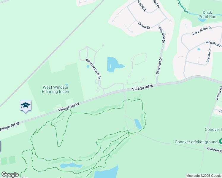 map of restaurants, bars, coffee shops, grocery stores, and more near 29 Windsor Pond Road in West Windsor Township
