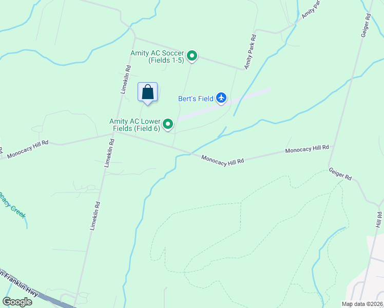 map of restaurants, bars, coffee shops, grocery stores, and more near 587 Monocacy Hill Road in Birdsboro