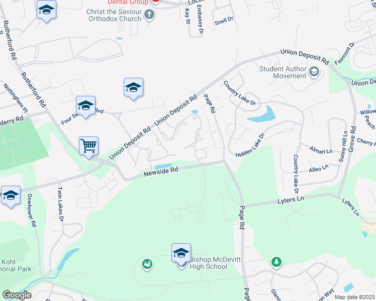 map of restaurants, bars, coffee shops, grocery stores, and more near 5483 Grouse Dr in Harrisburg