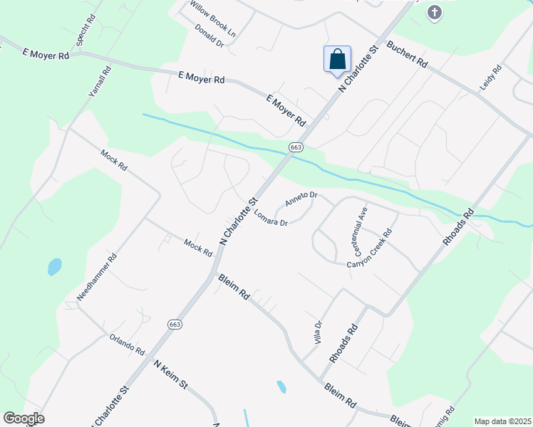 map of restaurants, bars, coffee shops, grocery stores, and more near 2405 Lomara Dr in Gilbertsville