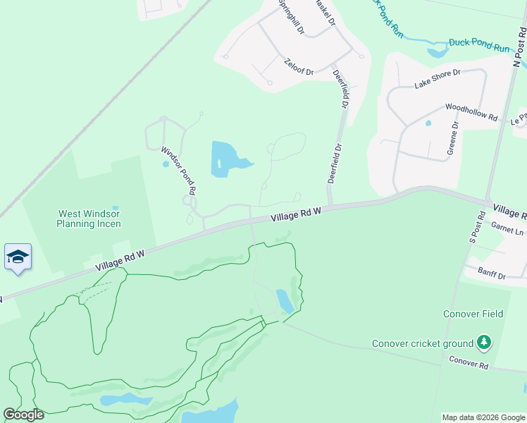 map of restaurants, bars, coffee shops, grocery stores, and more near 7 York Road in West Windsor Township