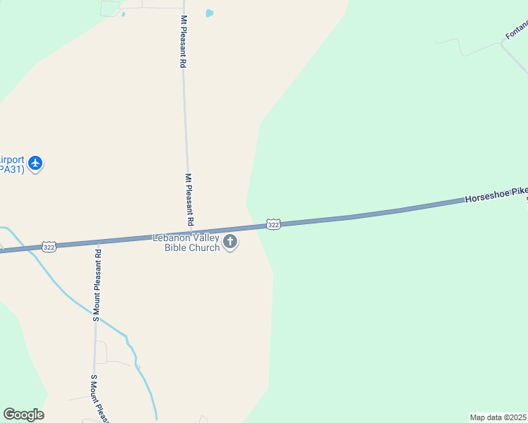 map of restaurants, bars, coffee shops, grocery stores, and more near 1409 Horseshoe Pike in Lebanon