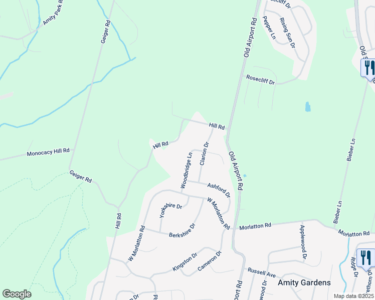 map of restaurants, bars, coffee shops, grocery stores, and more near 219 Woodbridge Lane in Douglassville