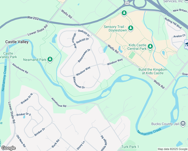 map of restaurants, bars, coffee shops, grocery stores, and more near 6 Hudson Court in Doylestown