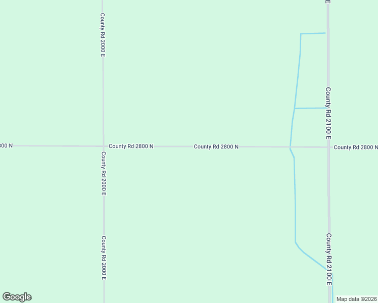 map of restaurants, bars, coffee shops, grocery stores, and more near 2039 County Road 2800 North in Rantoul