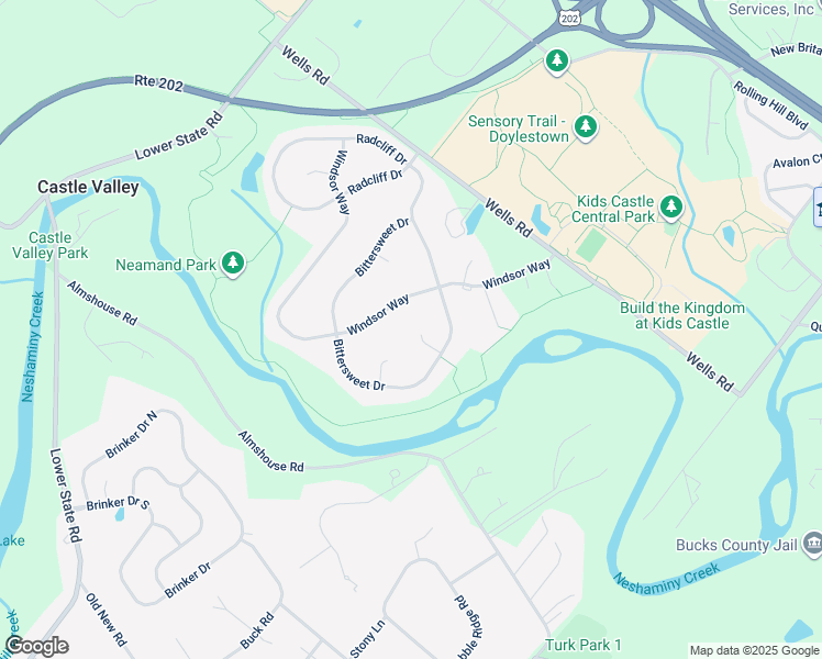 map of restaurants, bars, coffee shops, grocery stores, and more near 6 Hudson Court in Doylestown