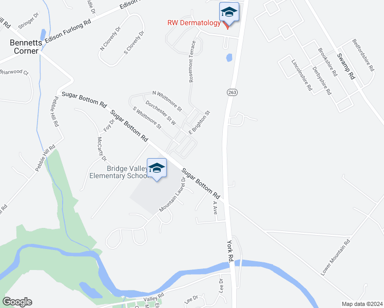 map of restaurants, bars, coffee shops, grocery stores, and more near 3051 Dorchester Street East in Furlong