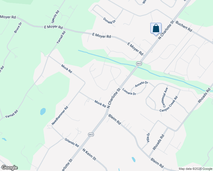 map of restaurants, bars, coffee shops, grocery stores, and more near 167 Pixie Moss Road in Pottstown