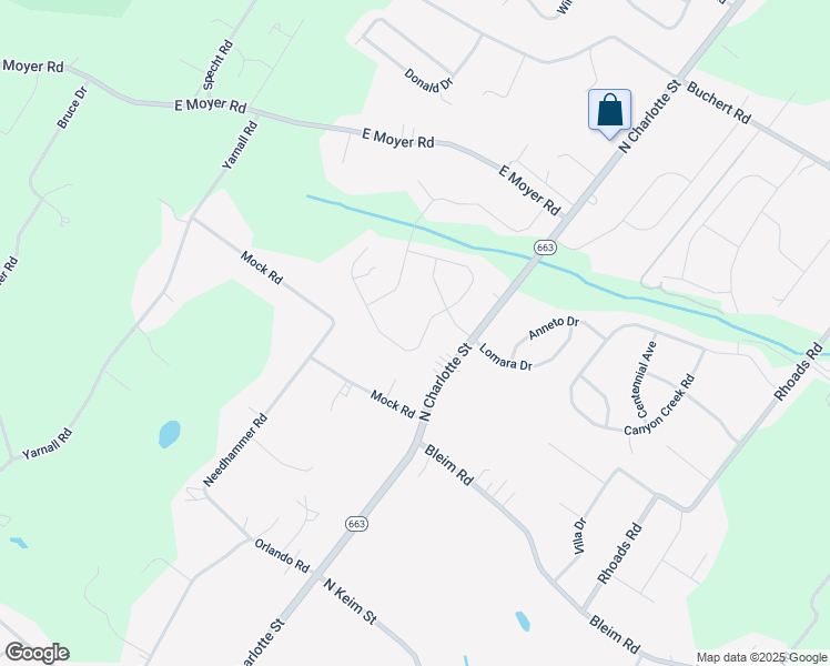 map of restaurants, bars, coffee shops, grocery stores, and more near 167 Pixie Moss Road in Pottstown