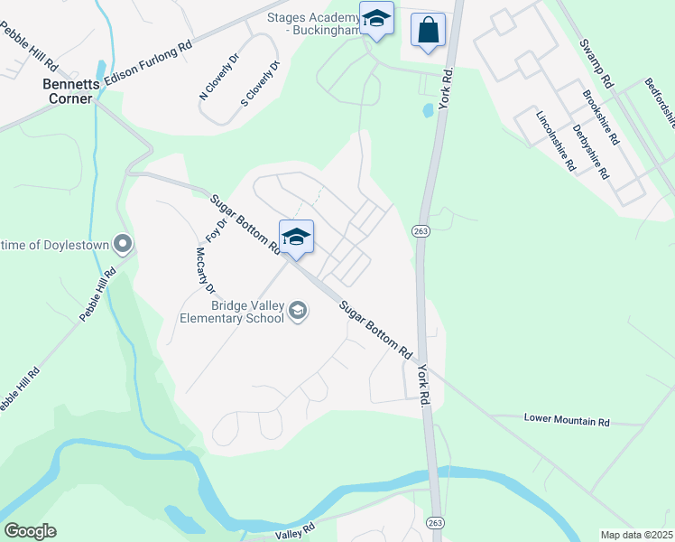 map of restaurants, bars, coffee shops, grocery stores, and more near 3017 East Brighton Street in Furlong