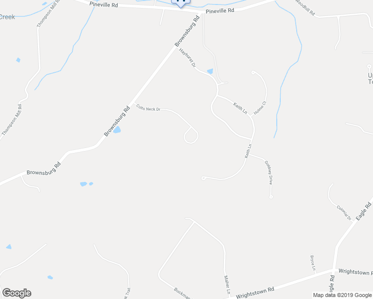 map of restaurants, bars, coffee shops, grocery stores, and more near 16 Colts Neck Drive in Newtown
