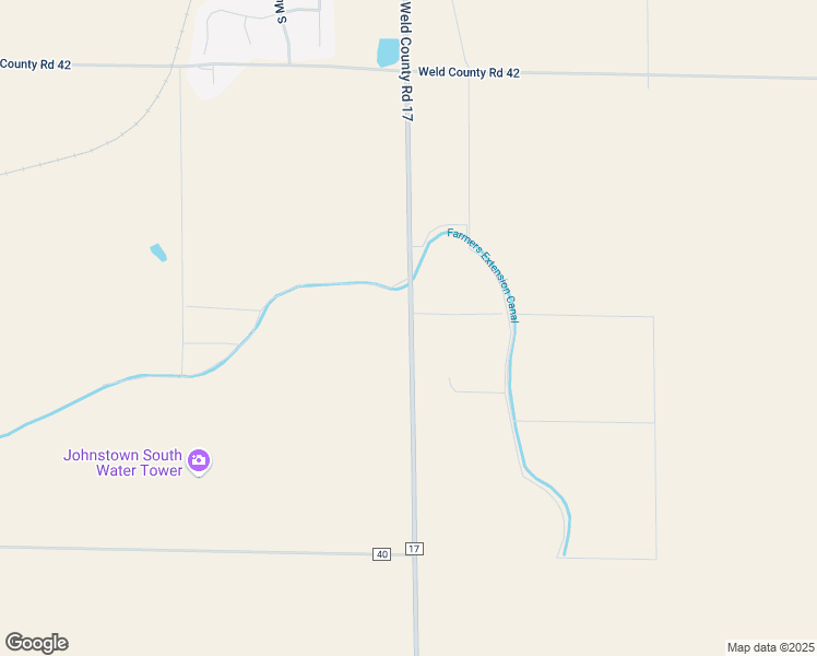 map of restaurants, bars, coffee shops, grocery stores, and more near 19461 Weld County Road 17 in Johnstown