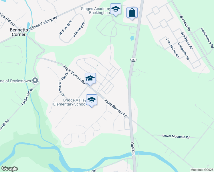 map of restaurants, bars, coffee shops, grocery stores, and more near 3049 East Brighton Street in Furlong