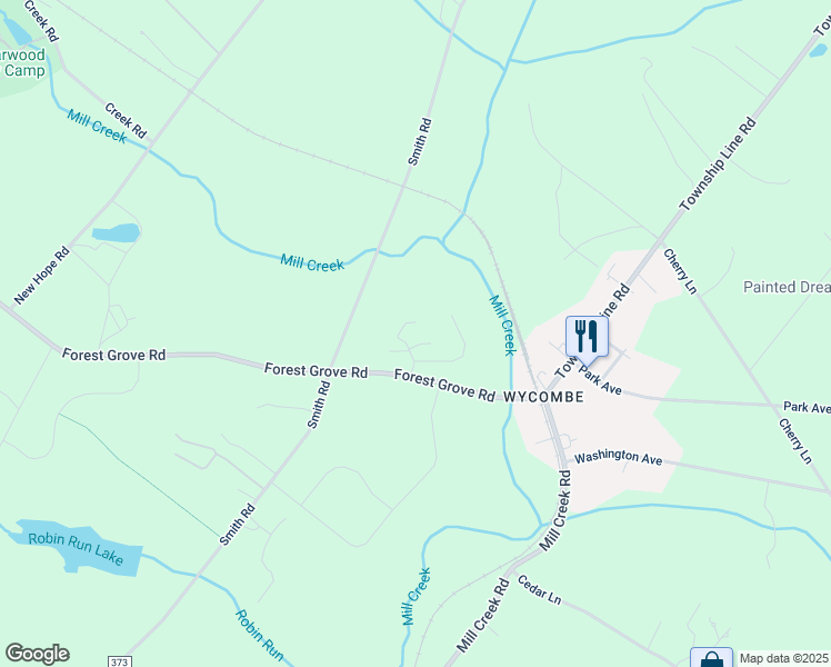 map of restaurants, bars, coffee shops, grocery stores, and more near 809 Forest Grove Road in Furlong