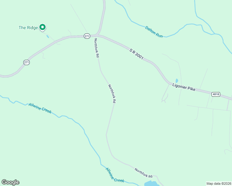 map of restaurants, bars, coffee shops, grocery stores, and more near 1020 Northfork Road in Johnstown
