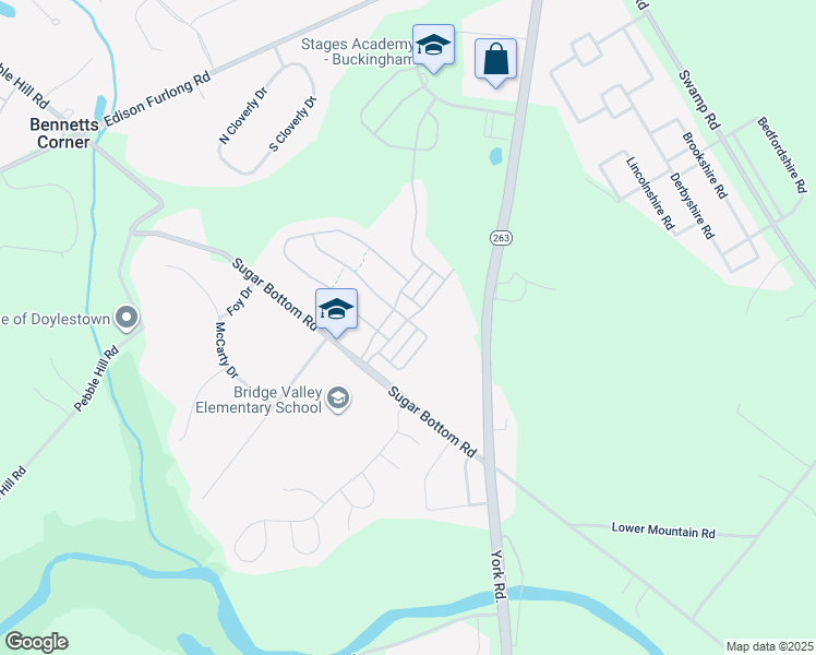 map of restaurants, bars, coffee shops, grocery stores, and more near 3073 East Brighton Street in Furlong