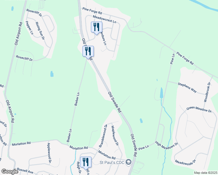 map of restaurants, bars, coffee shops, grocery stores, and more near 711 Old Swede Road in Douglassville