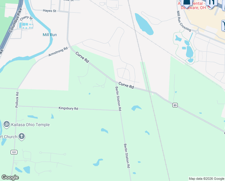 map of restaurants, bars, coffee shops, grocery stores, and more near 974 Berlin Station Road in Delaware