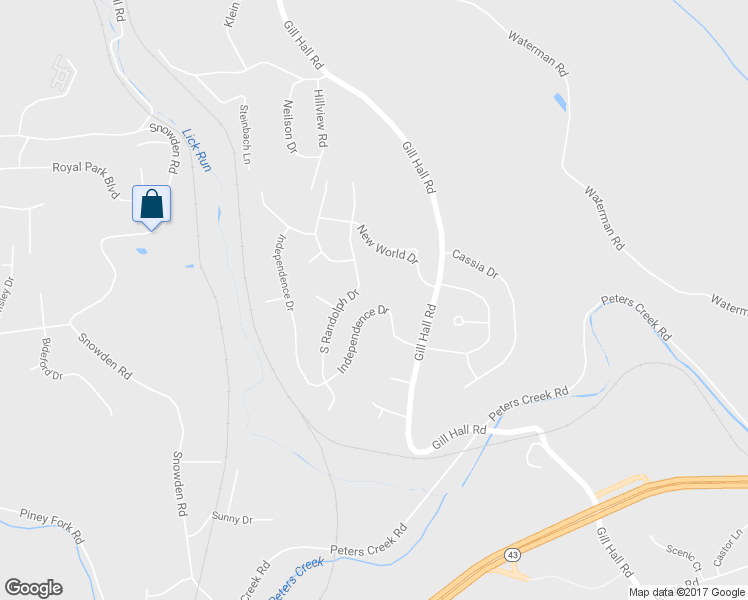 map of restaurants, bars, coffee shops, grocery stores, and more near 8051 Independence Drive in Clairton