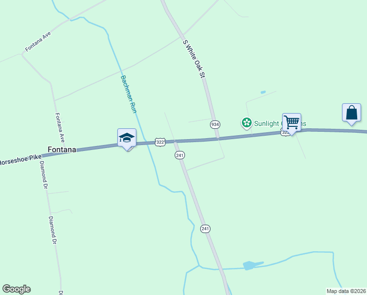 map of restaurants, bars, coffee shops, grocery stores, and more near 16 Mount Wilson Road in Lebanon