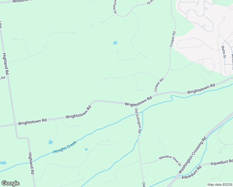 map of restaurants, bars, coffee shops, grocery stores, and more near 1789 Wrightstown Road in Newtown