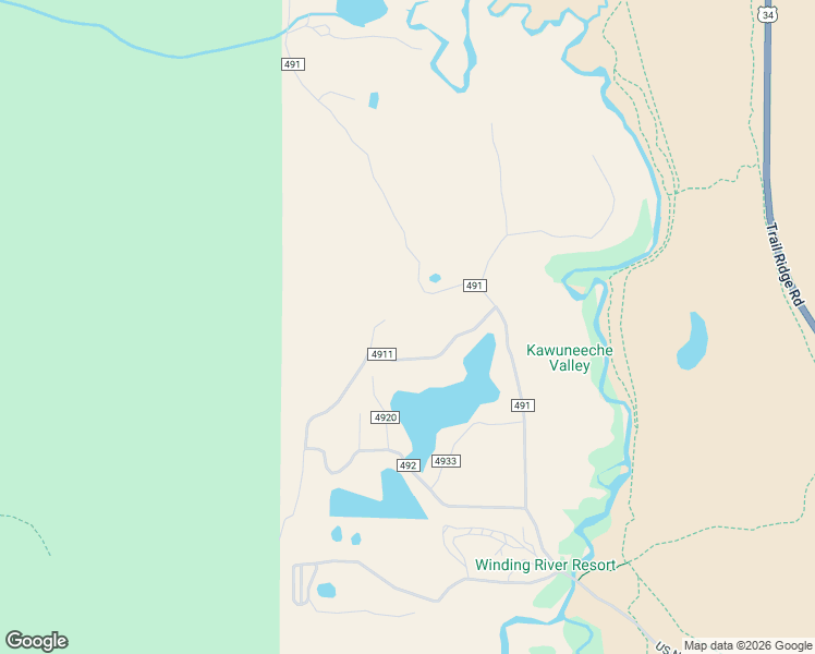 map of restaurants, bars, coffee shops, grocery stores, and more near in Grand Lake