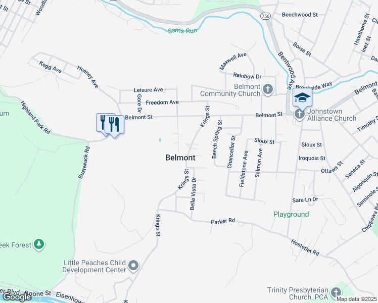 Street map of johnstown pa