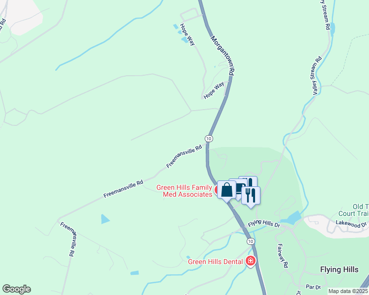 map of restaurants, bars, coffee shops, grocery stores, and more near 1076 Freemansville Road in Reading