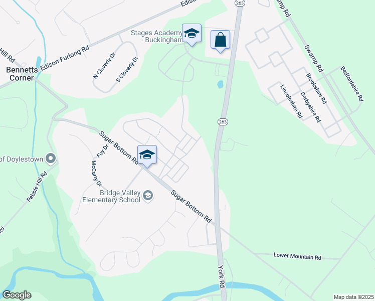 map of restaurants, bars, coffee shops, grocery stores, and more near 3138 East Brighton Street in Furlong