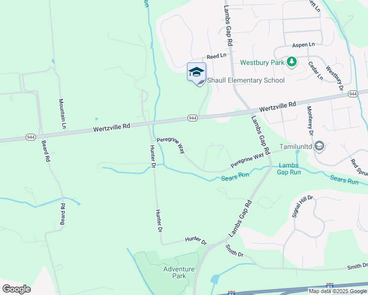 map of restaurants, bars, coffee shops, grocery stores, and more near 6350 Peregrine Way in Mechanicsburg