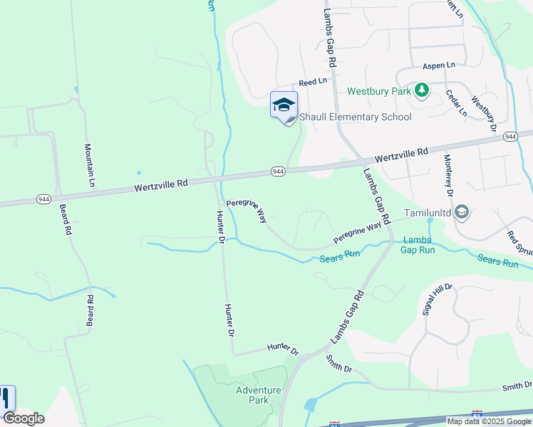 map of restaurants, bars, coffee shops, grocery stores, and more near 6350 Peregrine Way in Mechanicsburg